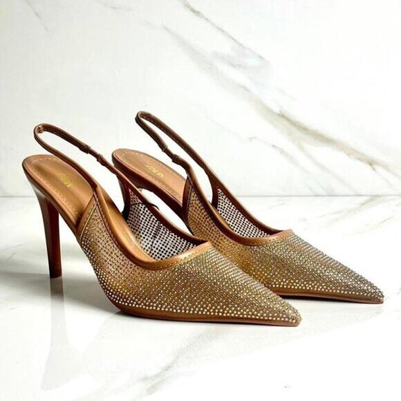 ZARA Pointed Toe Slingbacks NWT - Picture 14 of 16